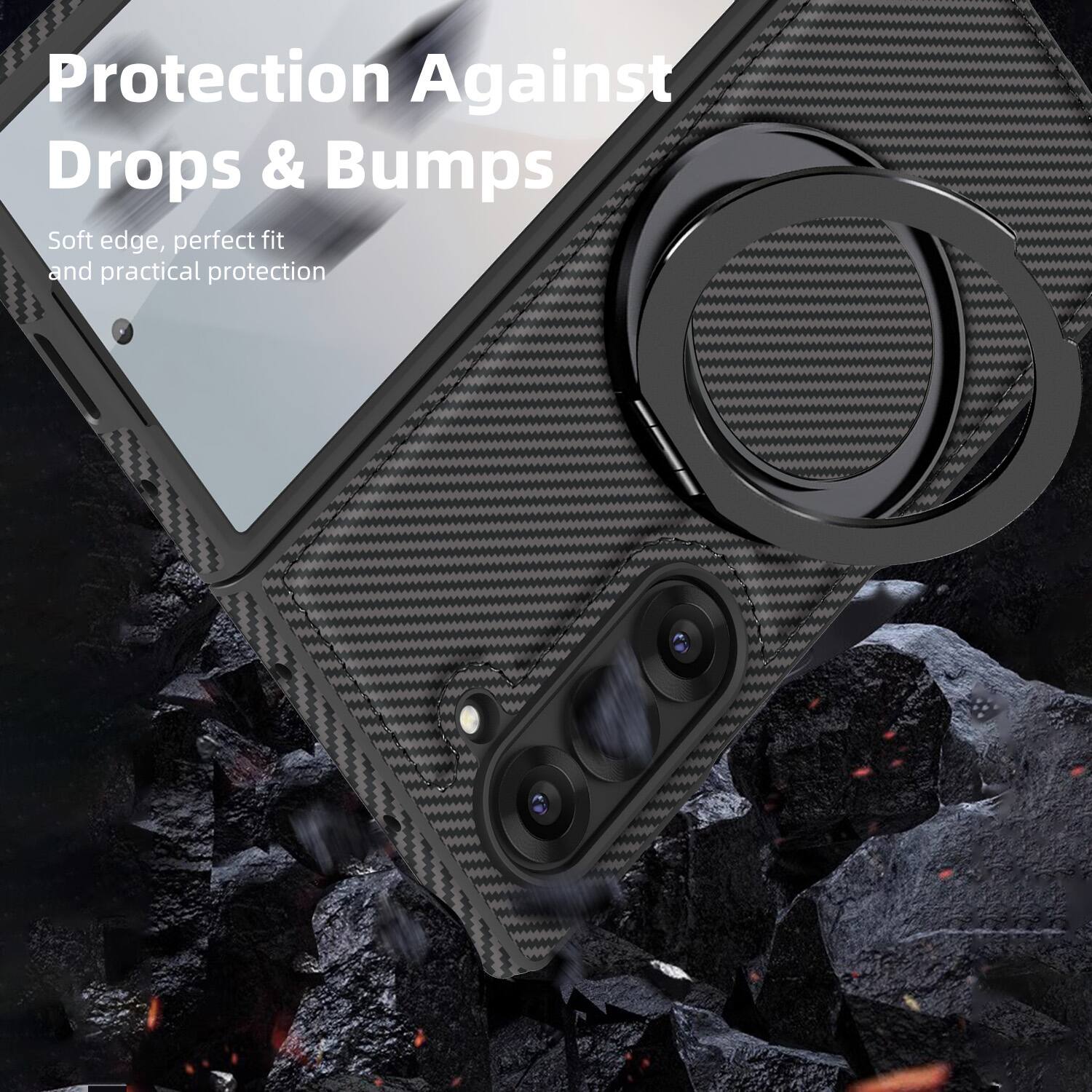 Protection Against Drops & Bumps  
Soft edge, perfect fit and practical protection
