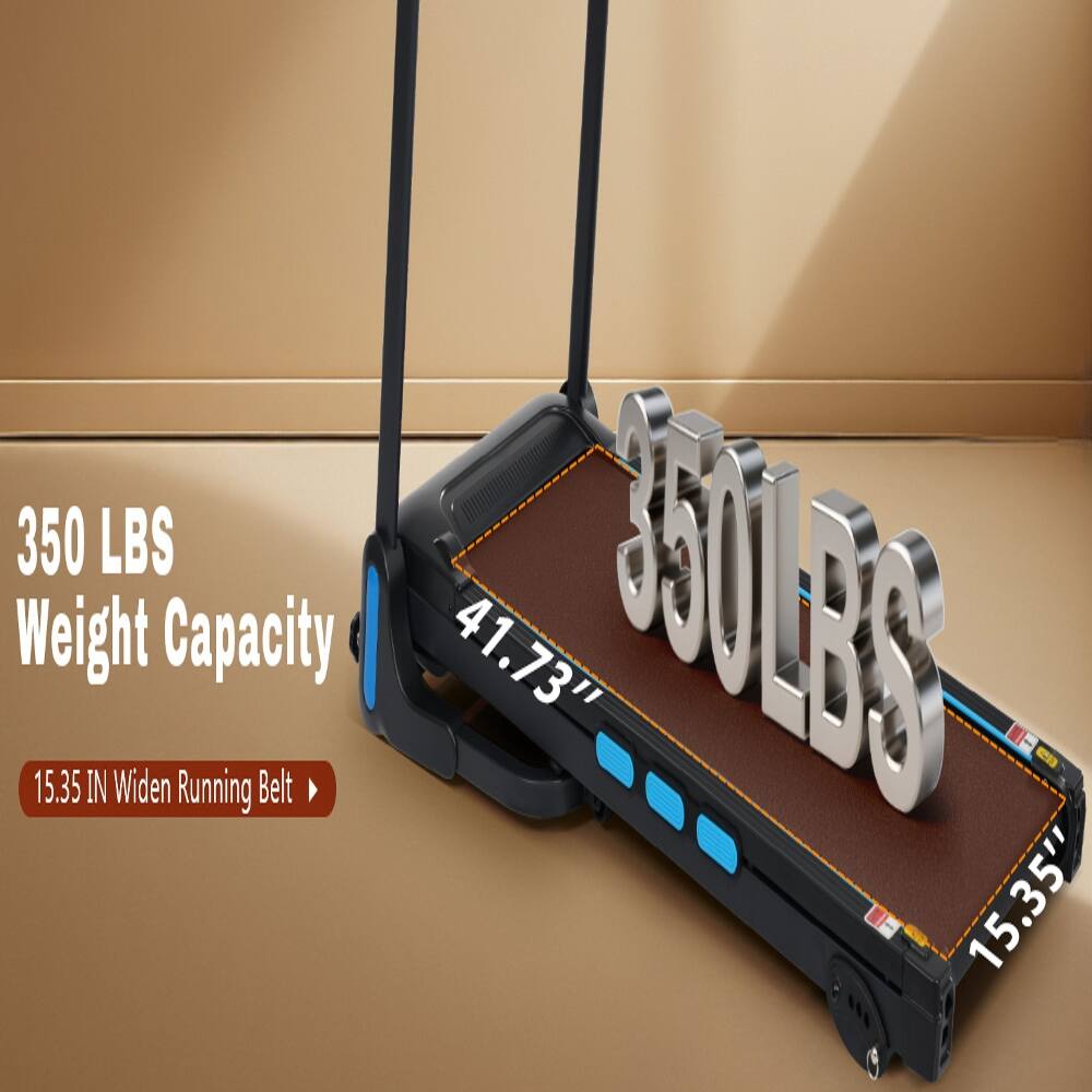 350 LBS Weight Capacity  
15.35 IN Widen Running Belt  
41.73"  
15.35"