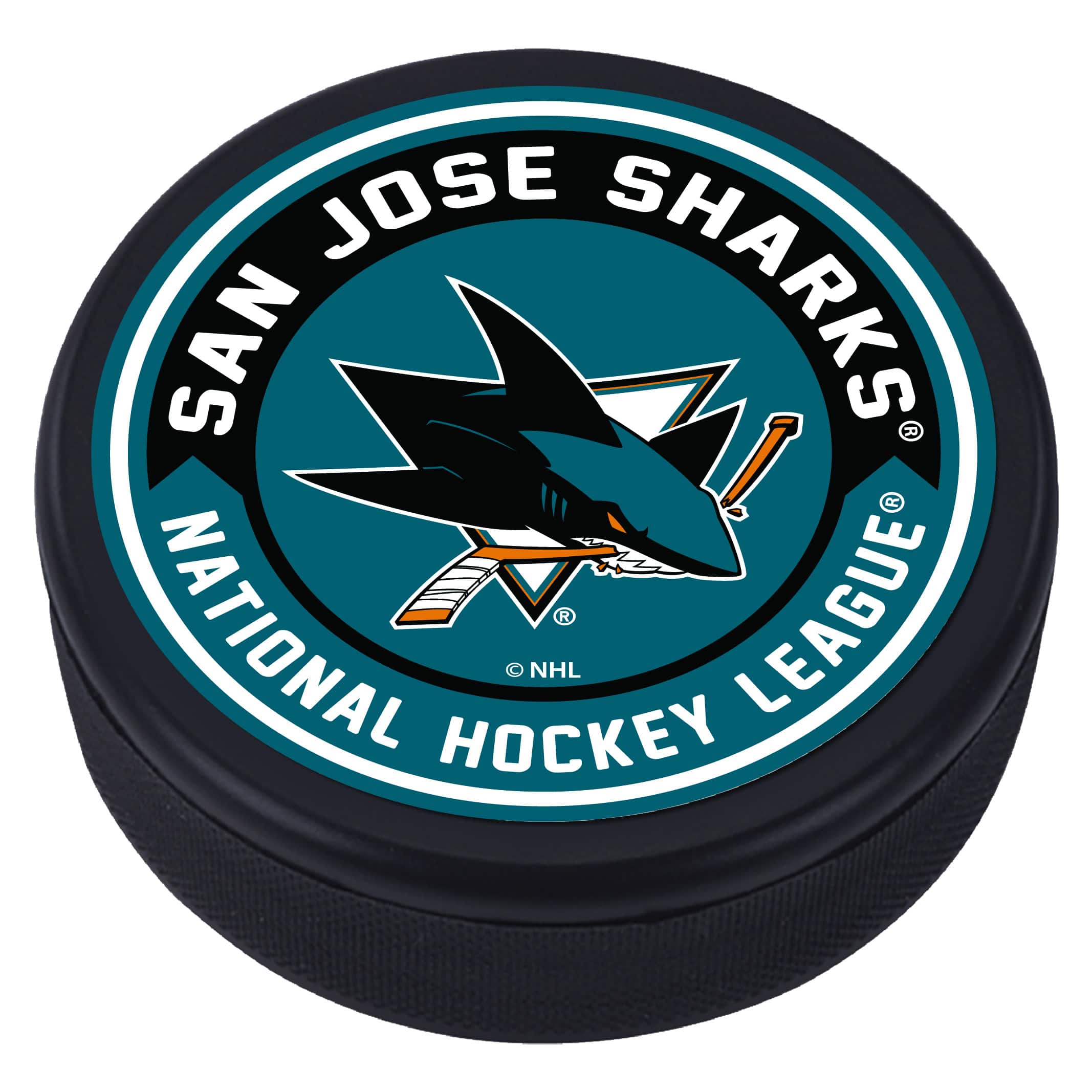 Mustang Drinkware - San Jose Sharks Arrow Hockey Puck - Multicolor