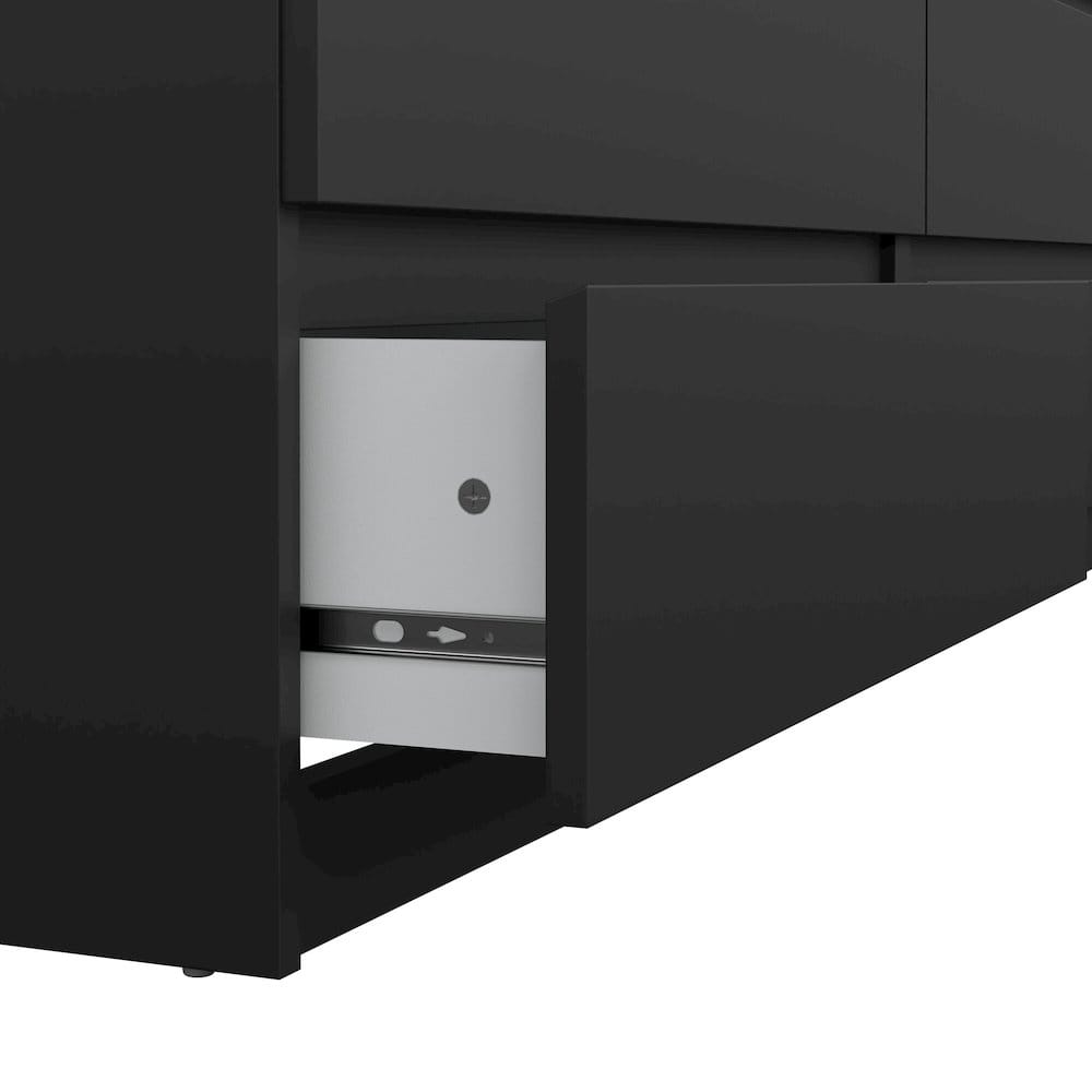 Tvilum Scottsdale 6 Drawer Double Dresser Matte Black 70296gm