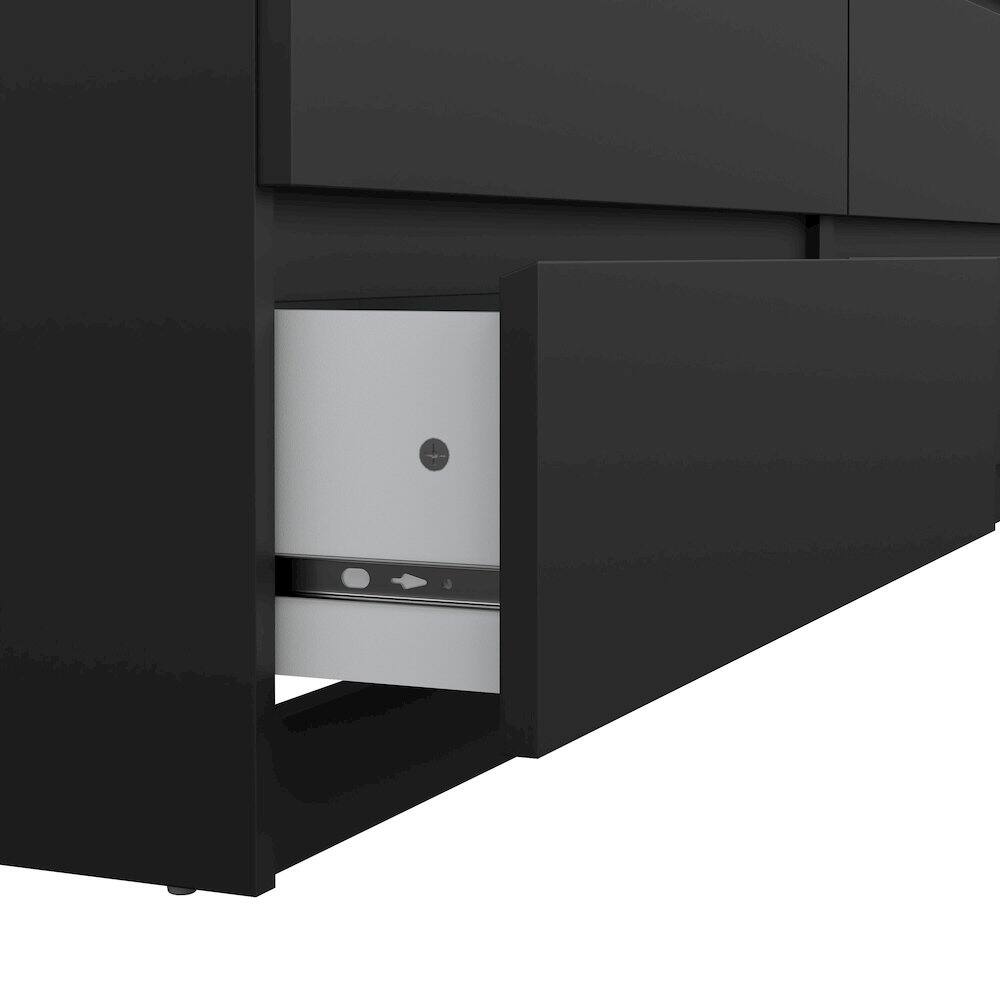 Alt View 1. Tvilum - Scottsdale 6 Drawer Double Dresser Matte - Black.