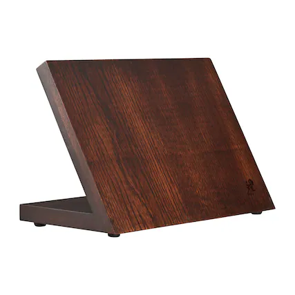 Front. Miyabi - Miyabi Red Maple Magnetic Easel - Walnut Stain (no knives included) - Walnut Stain.