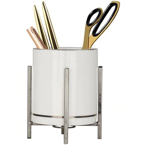 Vulpecula Spade - Pen Pencil Stand Holder for Desk, Office Desk Accessories Organizer Decor for Men Women, Desktop Stationery Makeup Brush