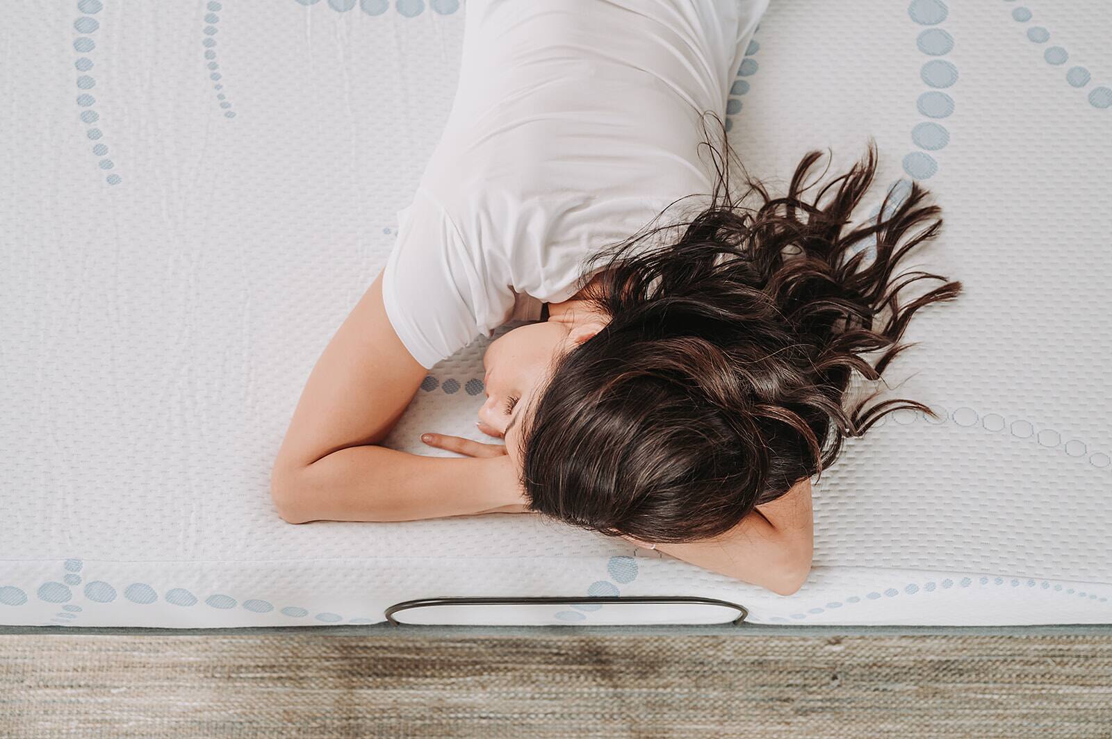 Alt View 2. Glintex - 8-Inch Twin Memory Foam Mattress with Open-Cell Pressure Relief Foam and High-Density Support Base - Multicolor.