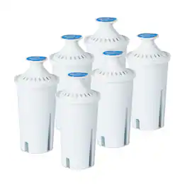 Commercial Cool - Replacement Water Filters for Standard Brita Water Pitcher, 6-Pack - White