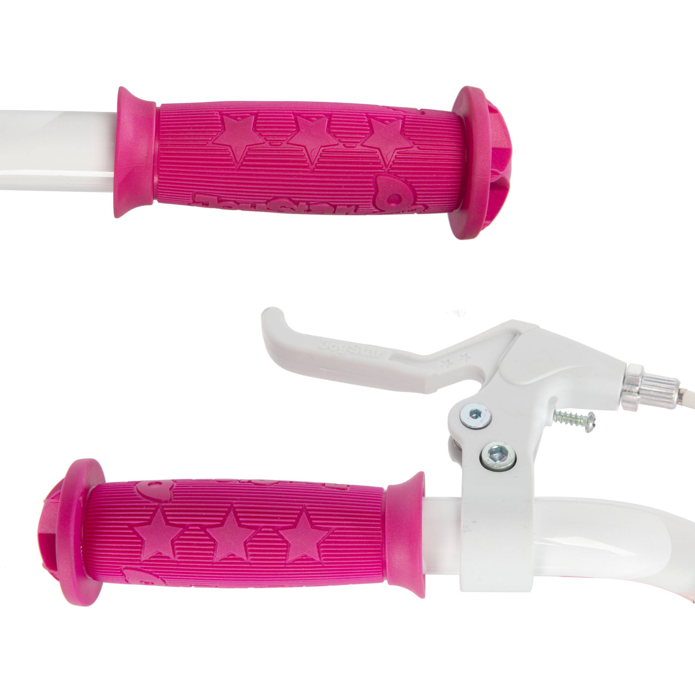 Alt View 8. JOYSTAR - JOYSTAR Paris Girls Bike for Ages 5-9, 18 Inch Kids Bike with Training Wheels, Basket and Handbrake, Fuchsia Blue - Fuchsia Blue.