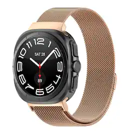 Stock Preferred - Mesh Stainless Steel Band for Samsung Galaxy Watch Ultra 47mm - RoseGold - Rose Gold
