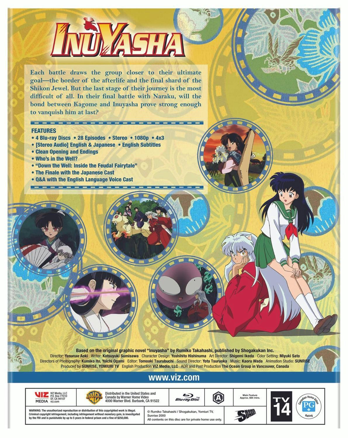 Back. Inuyasha: Set 6 (Box Set) [Blu-ray].