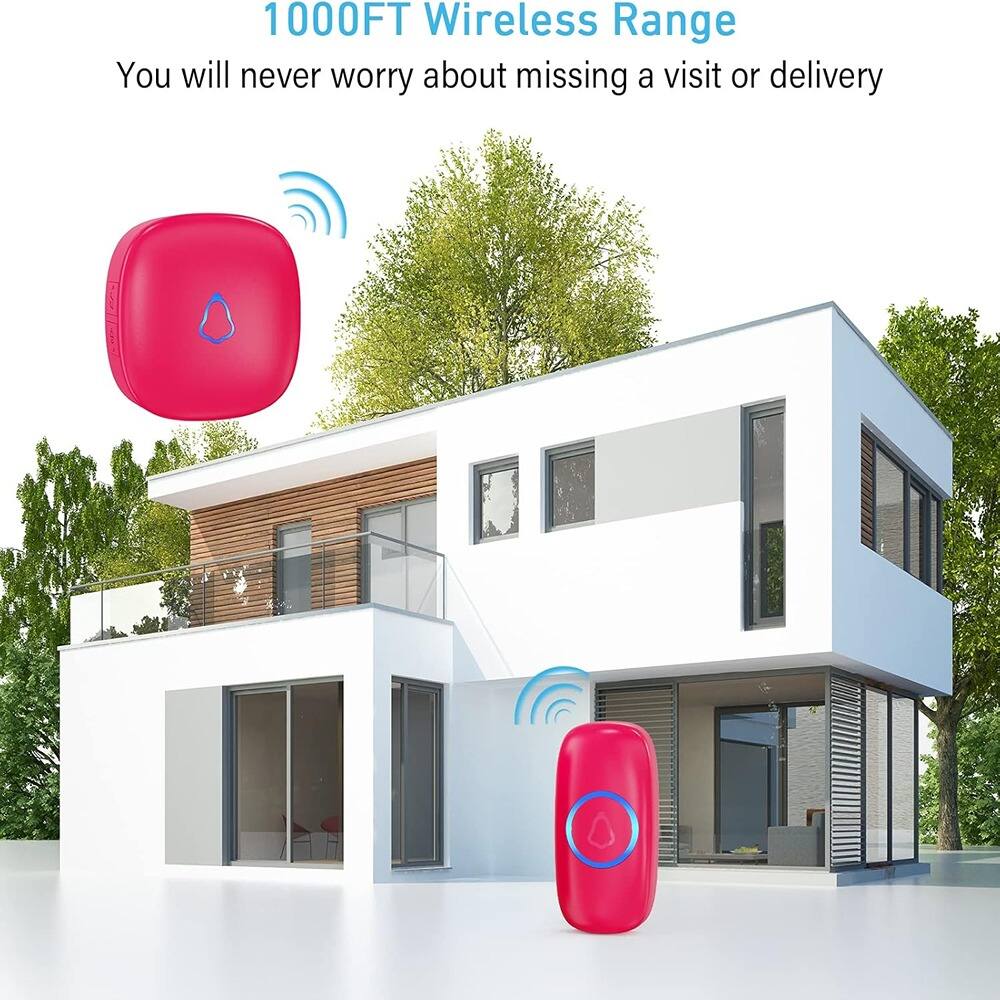 1000FT Wireless Range  
You will never worry about missing a visit or delivery