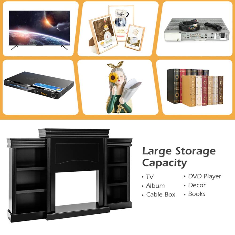 Large Storage Capacity

- TV
- Album
- Cable Box
- DVD Player
- Decor
- Books