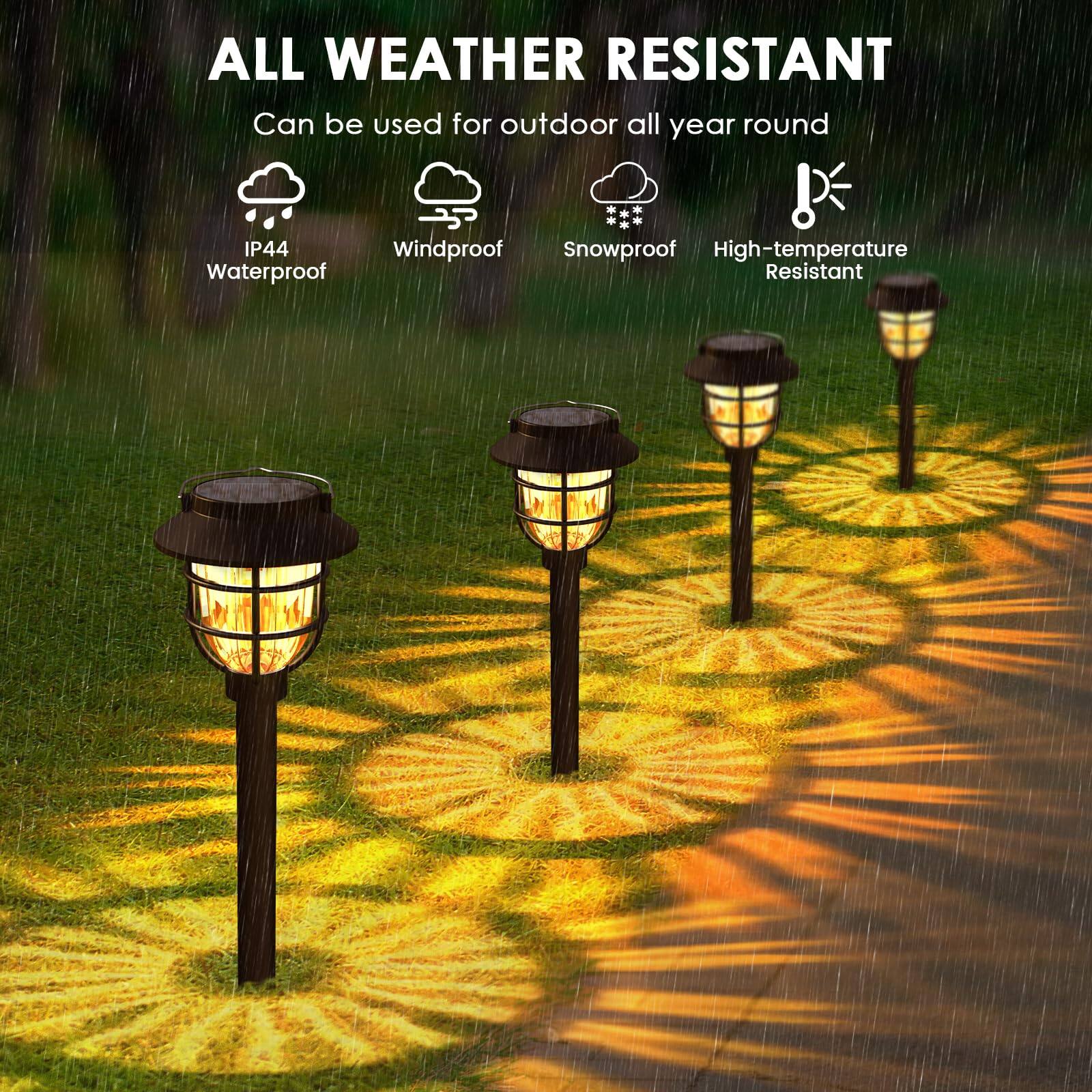 ALL WEATHER RESISTANT  
Can be used for outdoor all year round  
IP44 Waterproof  
Windproof  
Snowproof  
High-temperature Resistant