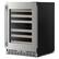 Back. KitchenAid - 24" Beverage Center with Glass Door and Wood-Front Racks - PrintShield Stainless Finish.