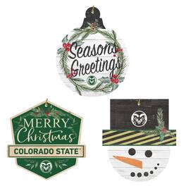 Jardine - Colorado State Rams Ornament Bundle - White
