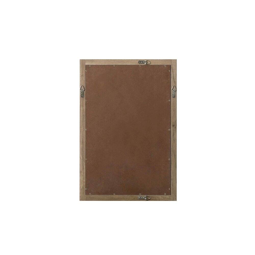 Angle. Elegant Kitchen and Bath - Noah Wooden Rectangle Mirror 22 x 32 in Natural Oak - Natural Oak.