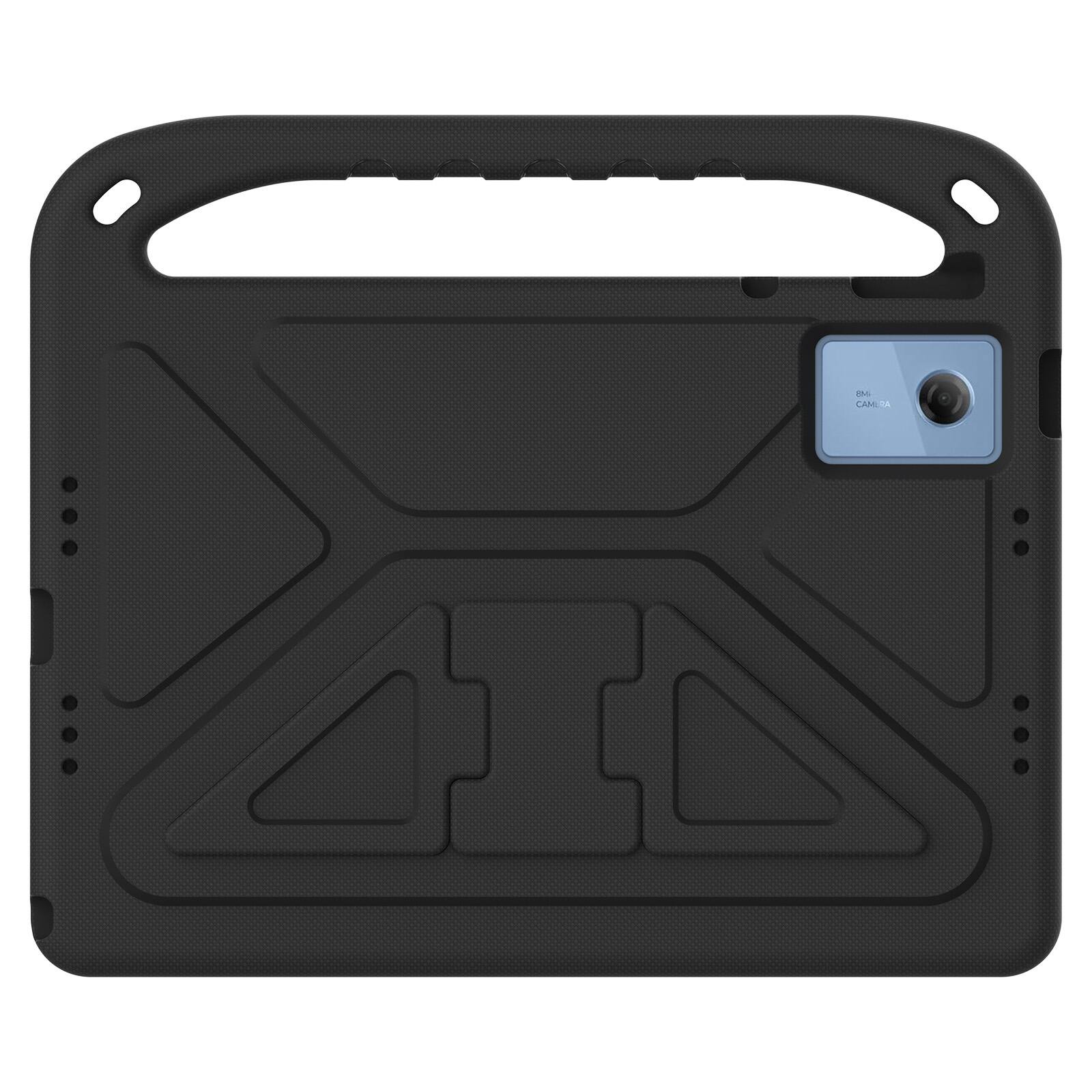 Left. UUCOVER - Lightweight EVA Kids Case for Lenovo Idea Tab 11 inch (TB336) 2025/ K11 Gen 2 Shockproof Handle Stand Anti-Slip Cover - Black.