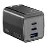 Insignia™ - 65W 3-Port USB-C/USB Wall Charger for Smartphones, Tablets and More - Black