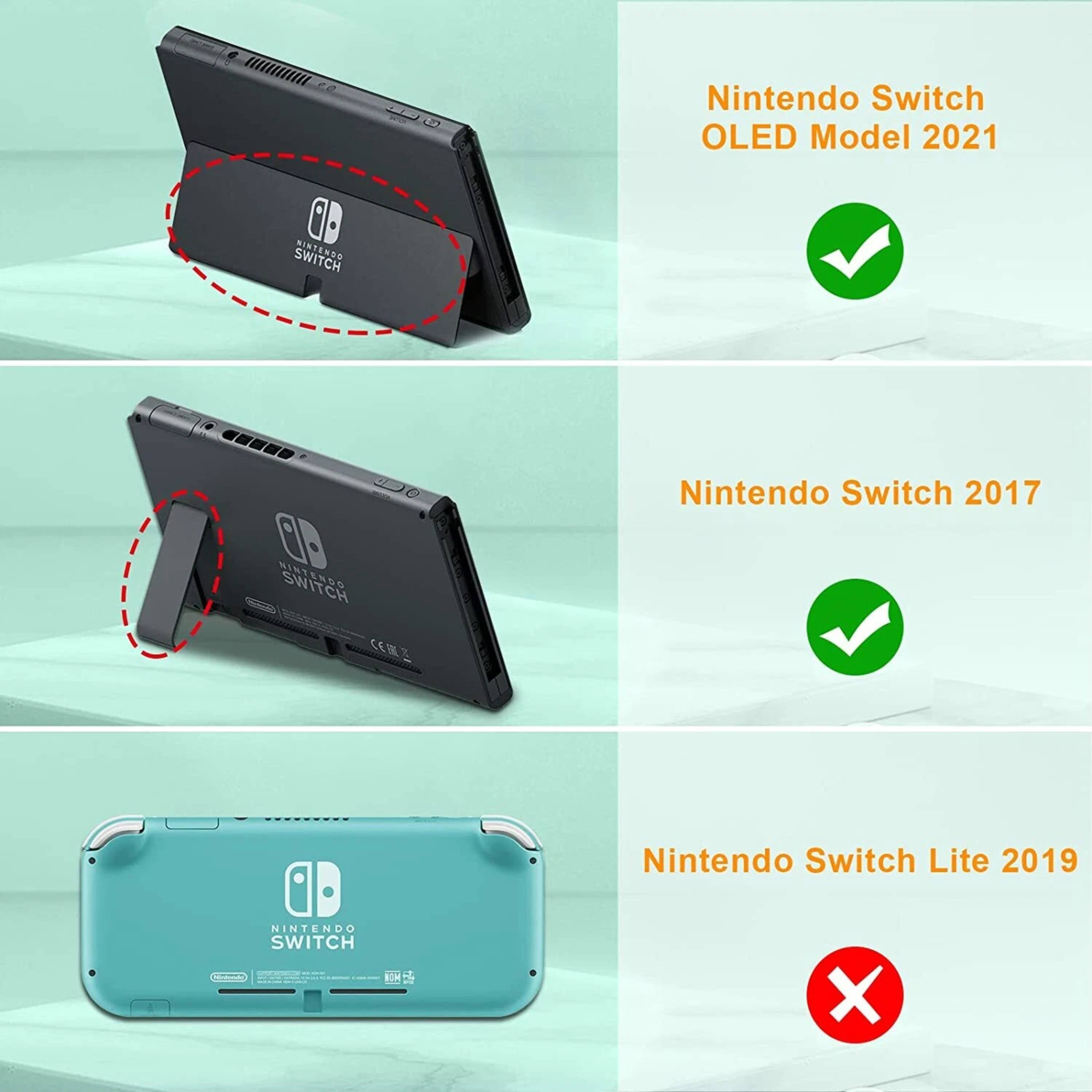 Kitcheniva Travel Carry Case For Nintendo Switch OLED 2021 And