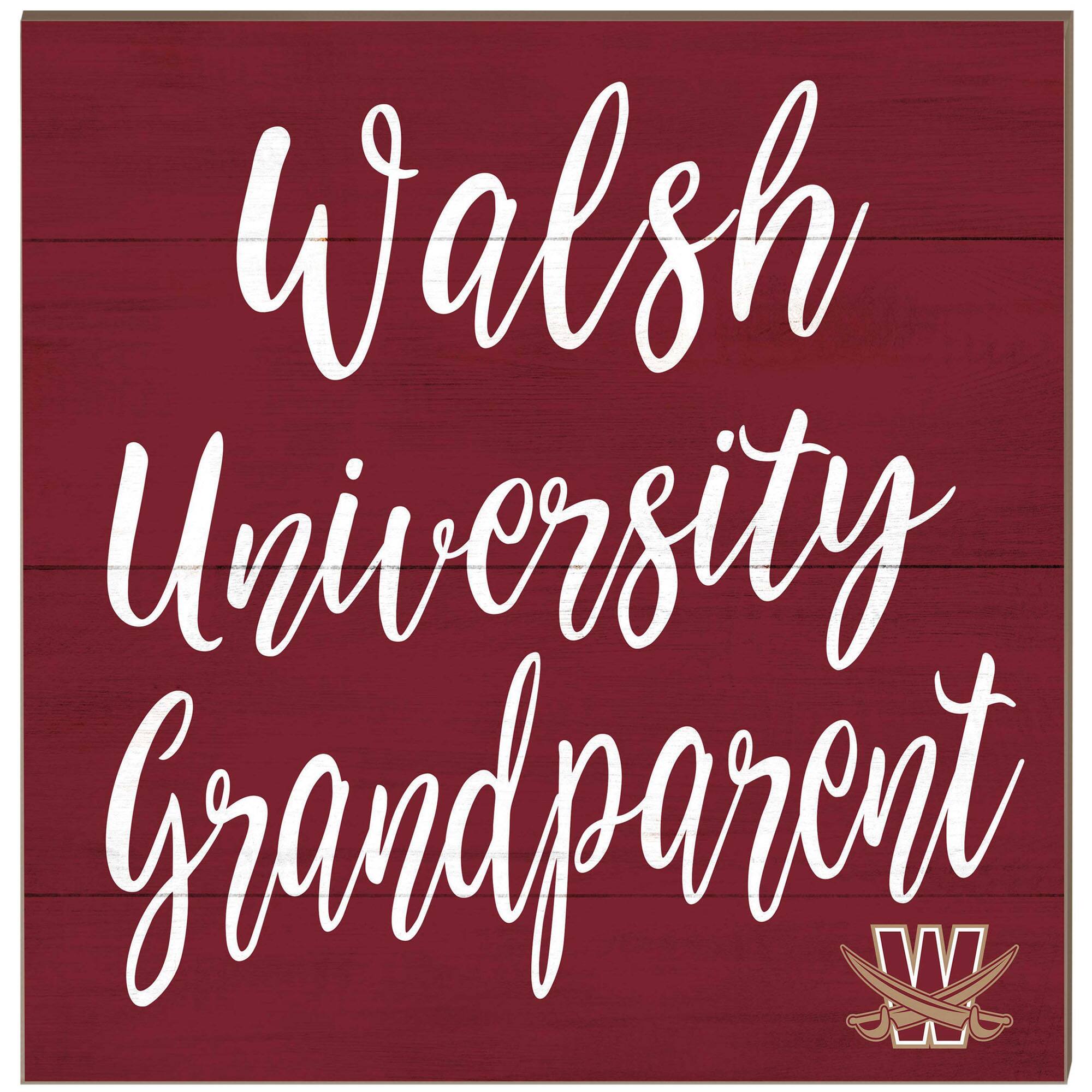 Walsh Cavaliers 10'' x 10'' Grandparent Plaque