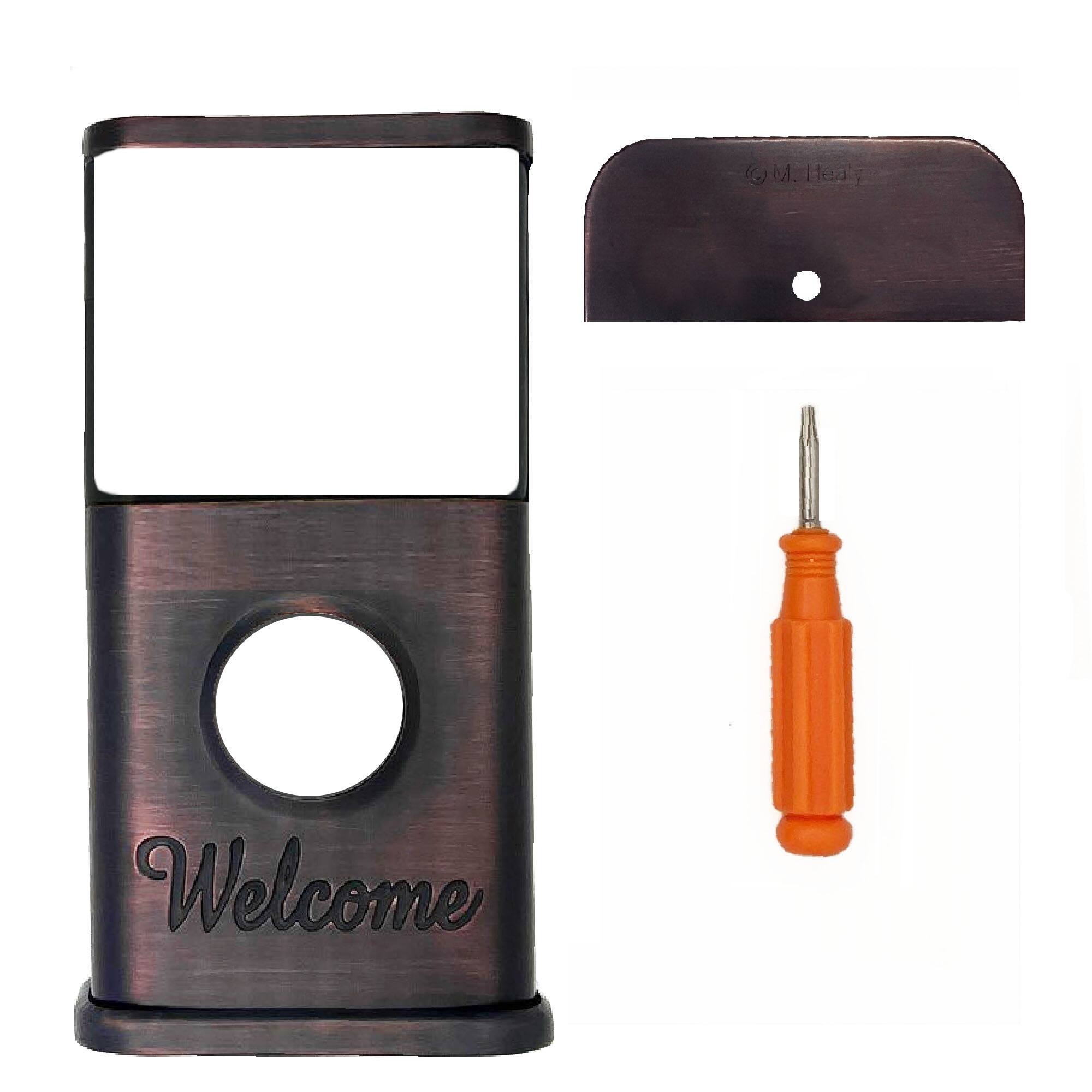 The text on the image is "M. Hardy" and "Welcome."