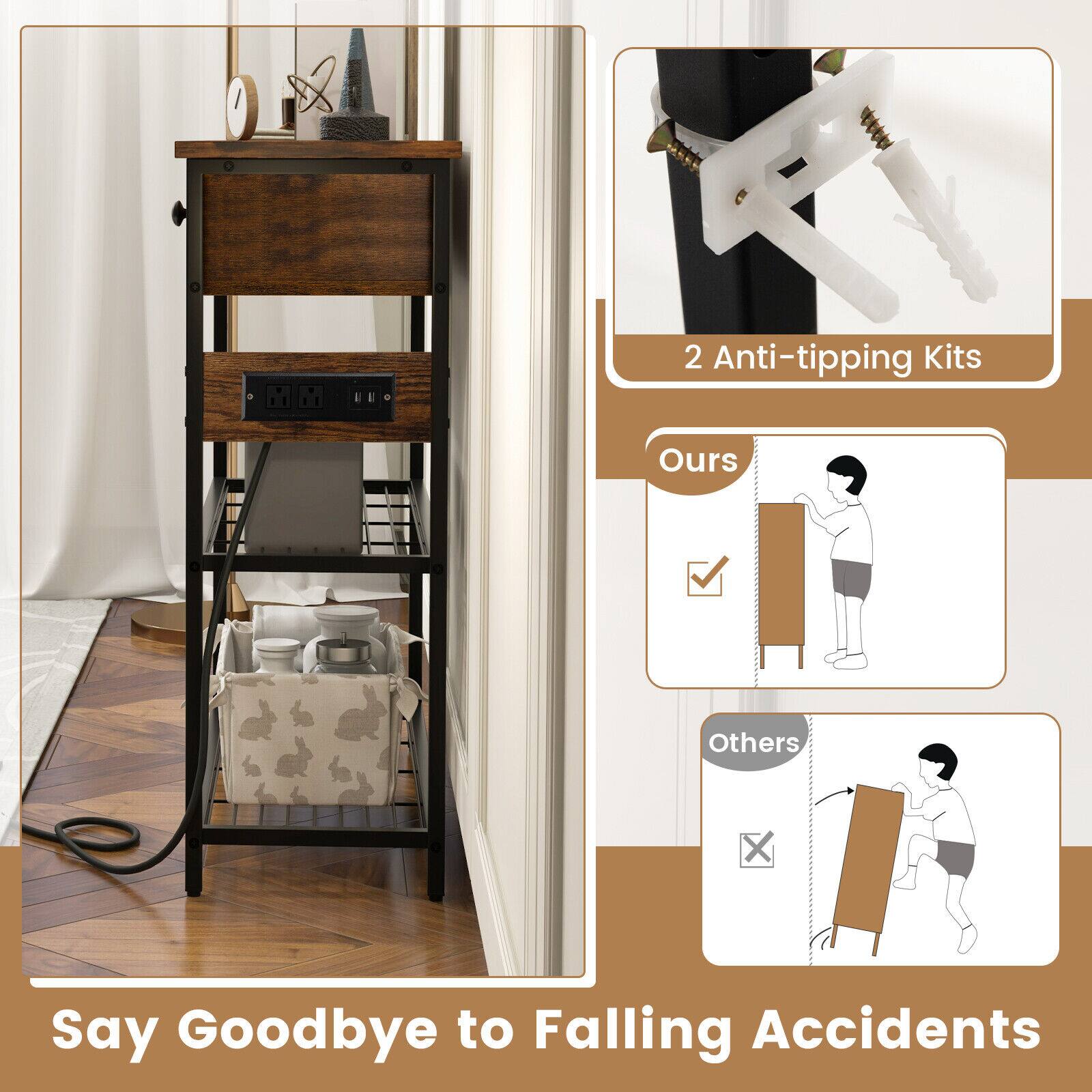 Say Goodbye to Falling Accidents, 2 Anti-tipping Kits, Ours, Others
