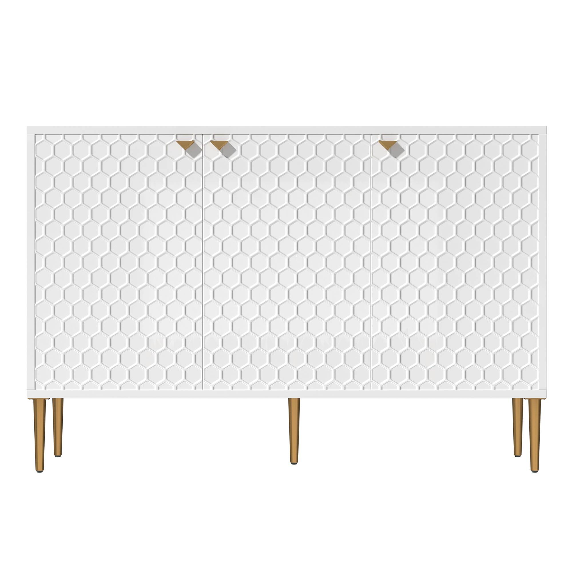 Alt View 1. Boyel Living - Boyel Living 3 Door Accent Cabinet - Blue.