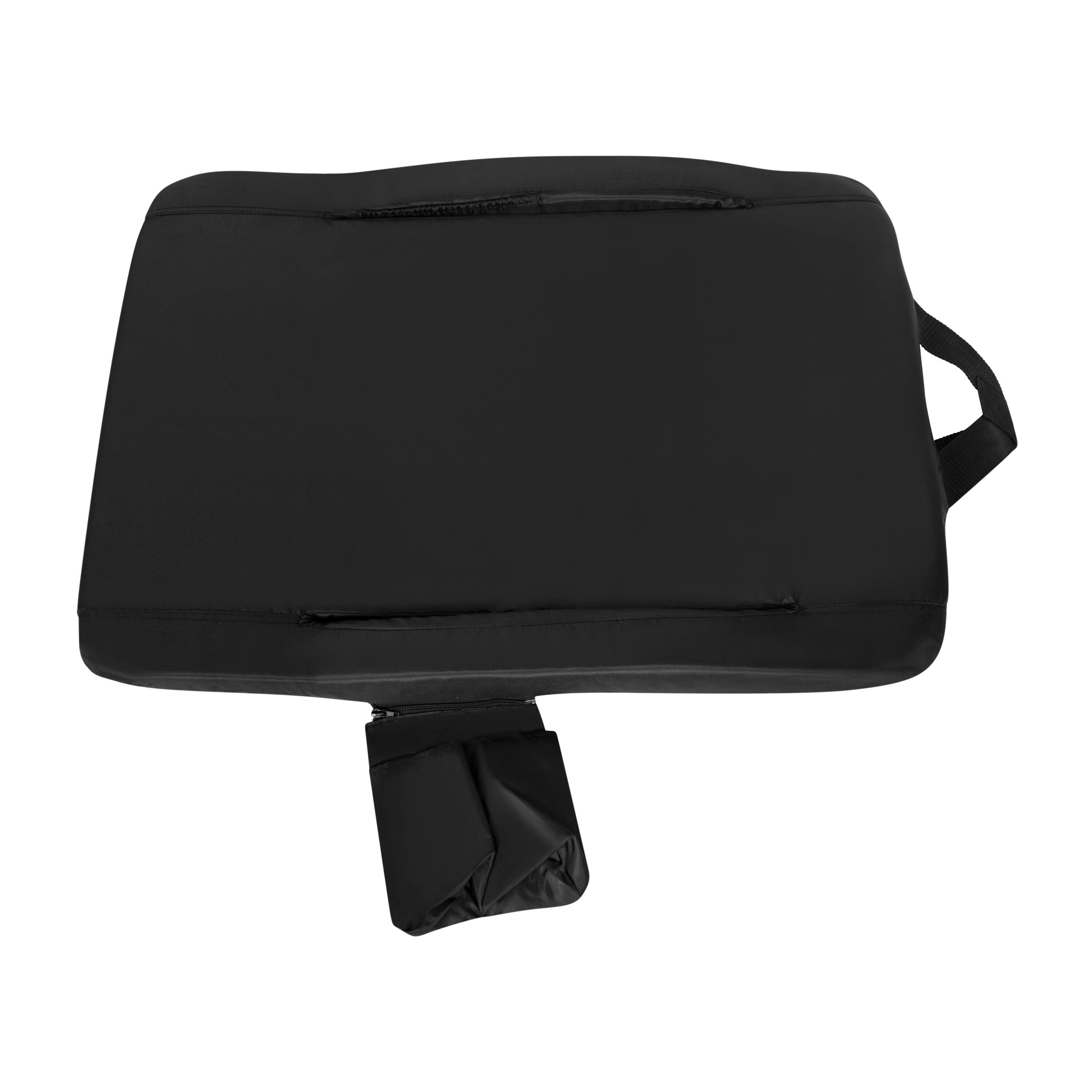 Alt View 10. Emma + Oliver - 5 Position Recline Extra Wide Padded Stadium Chair with Armrests - Black.