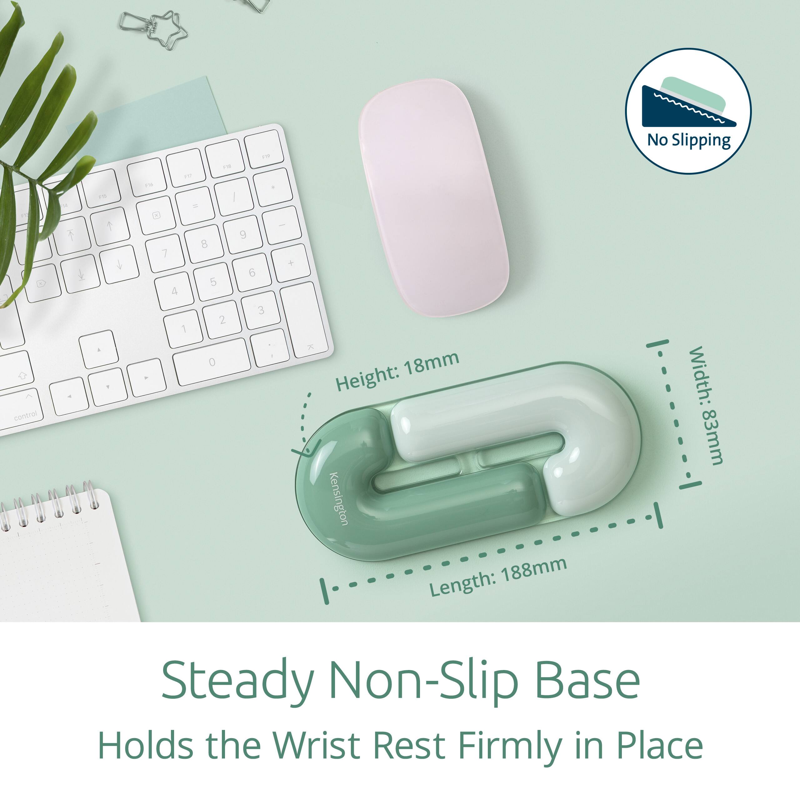 - tH 1N - IE I TH No Slipping (control t & 1 4 7 4 1 8 5 2 D 9 6 3 I +  
- Height: 18mm  
- Kensington  
- Length: 188mm  
- Width: 83mm  
- Steady Non-Slip Base  
- Holds the Wrist Rest Firmly in Place