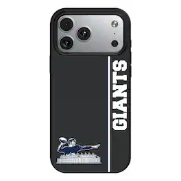 Keyscaper - NFL - New York Giants Throwback Logo iPhone Magnetic Bump Case - 15 - Black