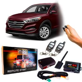 MPC - 5-Button Extended Range Remote Start Kit For 2017-2018 Hyundai Tucson - Black