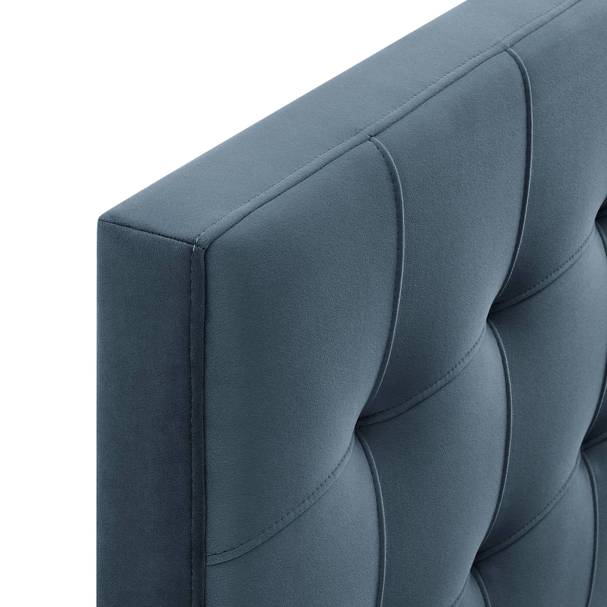 Alt View 4. Modway - Lily Biscuit Tufted Performance Velvet Headboard by Modway - Cadet Blue.