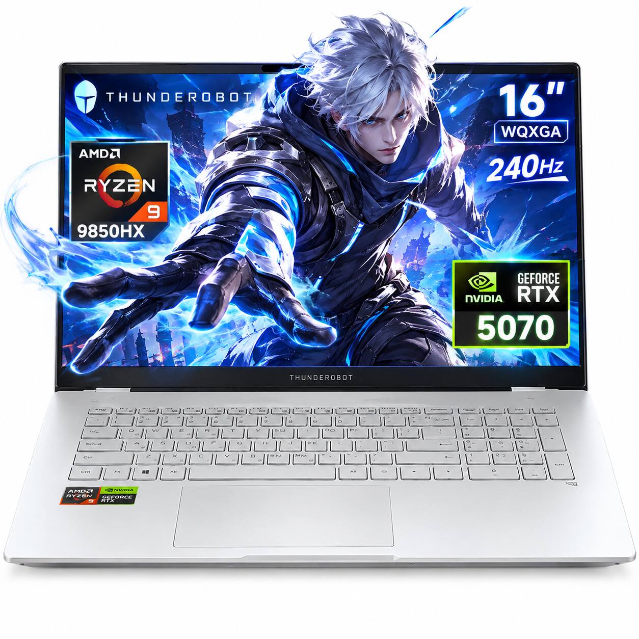 THUNDEROBOT AMD RYZEN 9 9850HX  
16" WQXGA 240Hz  
GEFORCE NVIDIA RTX 5070  
THUNDEROBOT