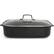 Alt View 2. BLU - Blu. Cookware Roasting Pan with Lid and Roasting Rack, Non-Toxic - Black.