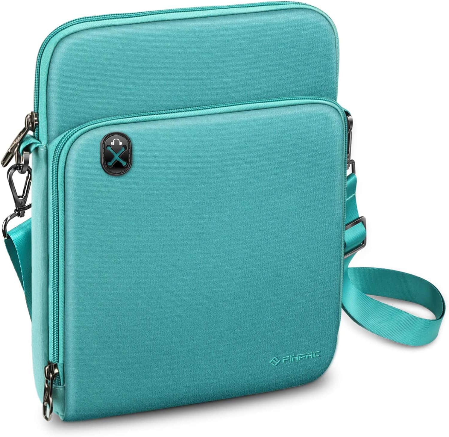 Fintie - 11 inch Tablet Sleeve Case, Briefcase Shoulder Bag | Fits for 11 inch iPad (A16) 2025/11" iPad Air (M2 M3 M4) 2024 2025 - Aqua Green