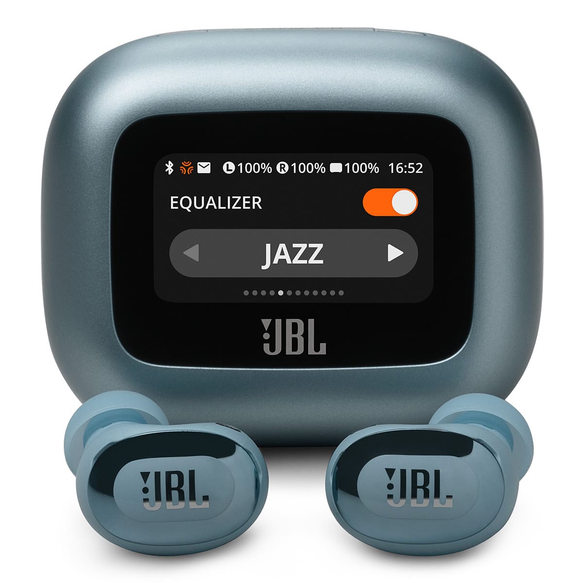 JBL - Live Buds 3 Noise-Cancelling Earbuds with Smart Case - Blue