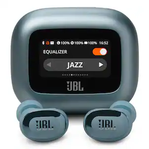 JBL - Live Buds 3 Noise-Cancelling Earbuds with Smart Case - Blue