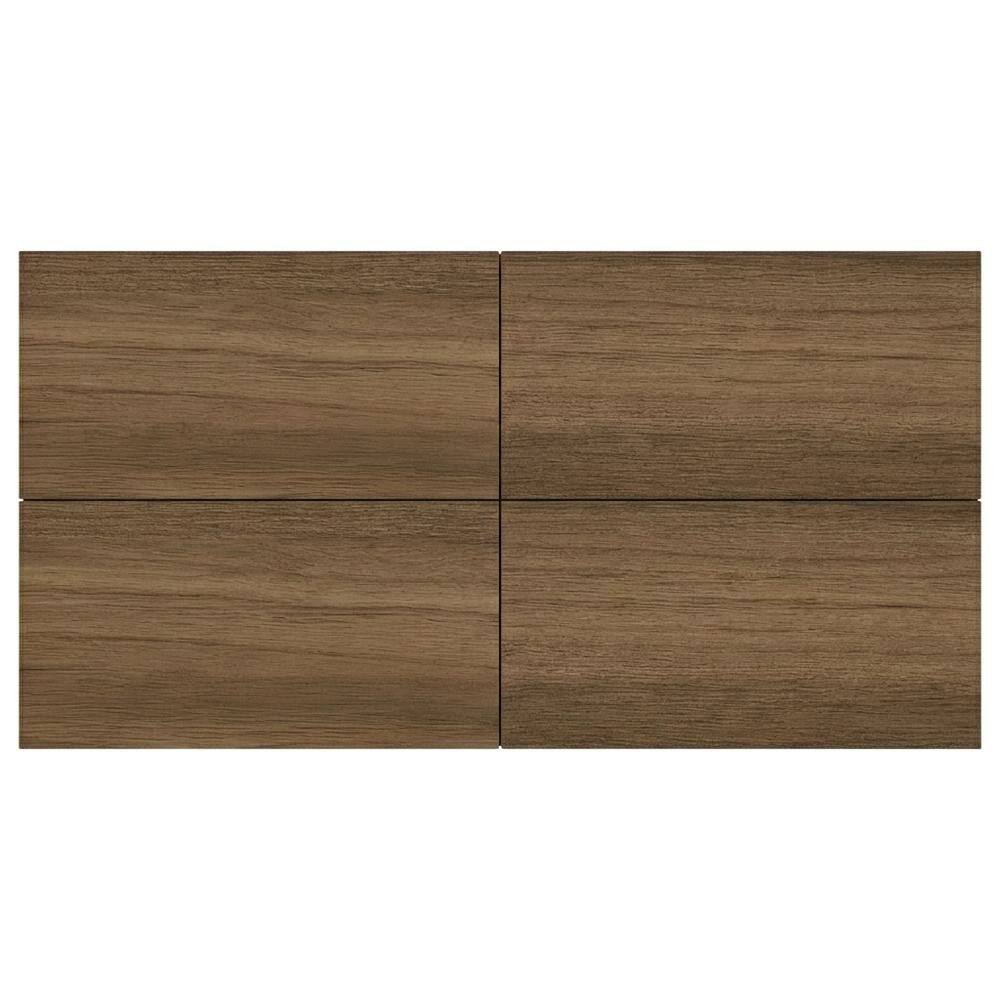 Alt View 3. FurniFact - Wall Mounted Floating TV Stand for 75 Inch TV in Sleek Finish - Brown.