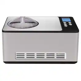 Whynter - 2.1 Quart Compact Automatic Compressor Ice Cream Maker - Stainless Steel