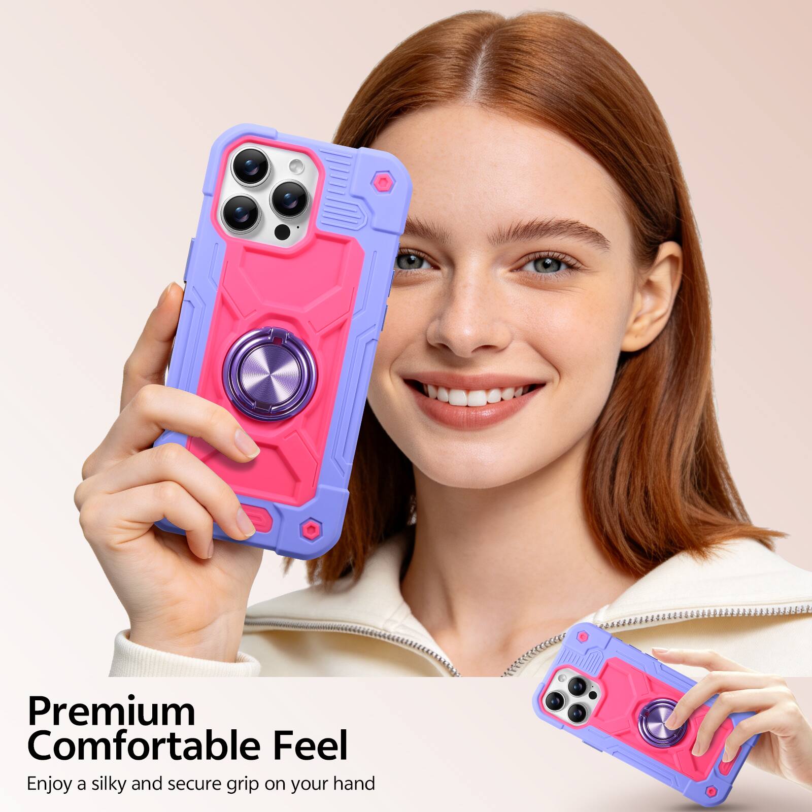 Premium Comfortable Feel  
Enjoy a silky and secure grip on your hand