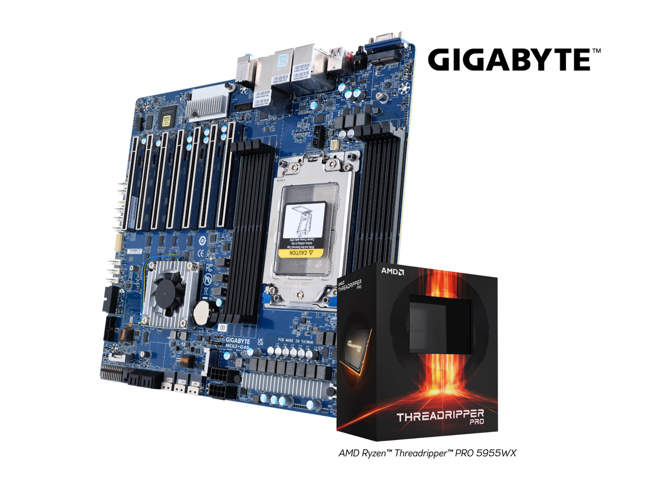 NIV 1 2 .d. 10 a CE FC P 8 - - - A - d - - - . PE CAUTION V nec4 200 - THREADRIPPER - AMD2 00 GIGABYTE UE MC62 G40 - B NCE - FB WADK IN TADWAN Sog THREADRIPPER PRO

AMD THREADRIPPER PRO