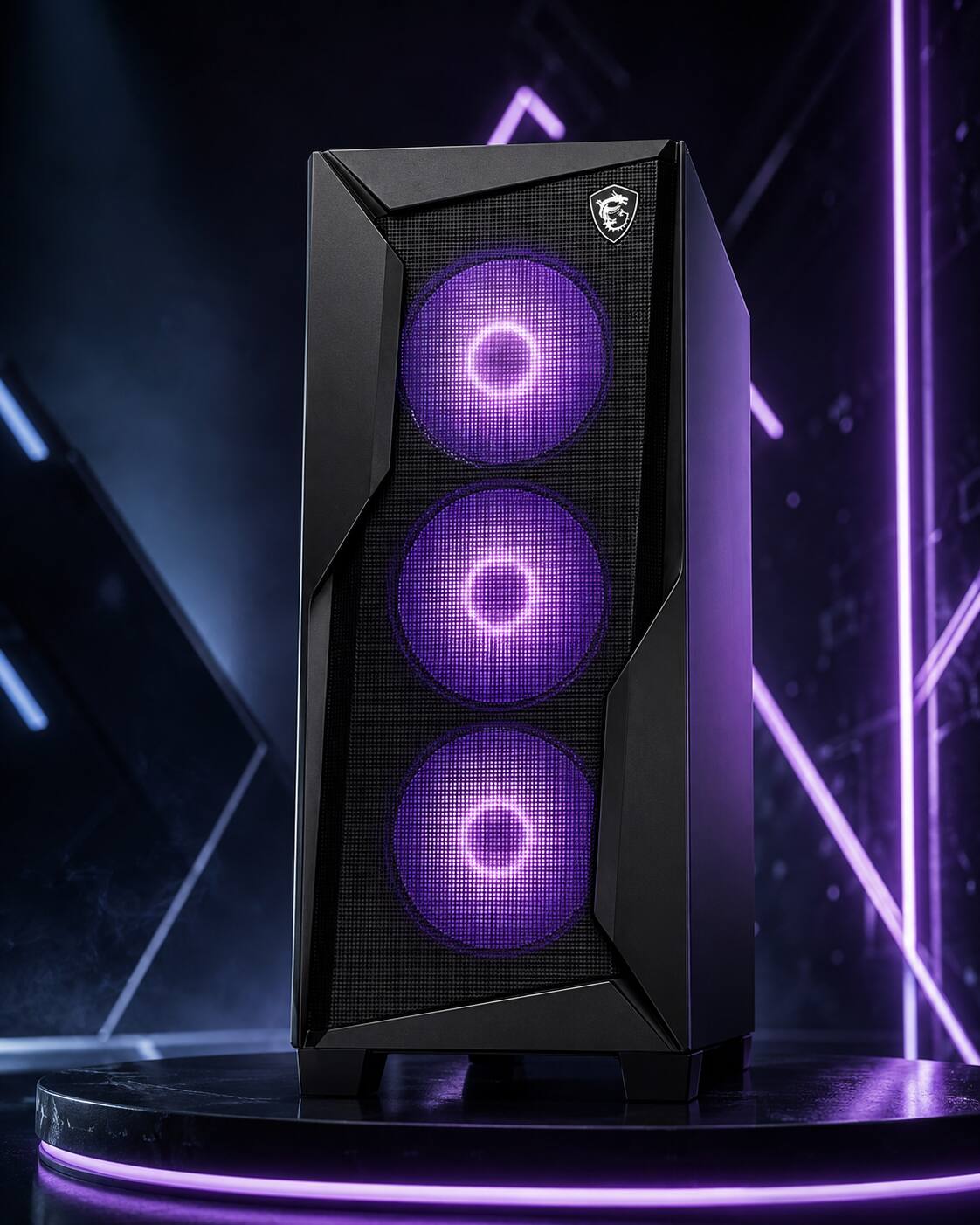 Alt View 4. MSI - Codex Z2 Desktop PC (Ryzen 7 8700F, 64GB, 4TB SSD, GeForce RTX 5060 Ti, RGB KB, WiFi 7, Win 11 Pro) w/USB Hub - Black.