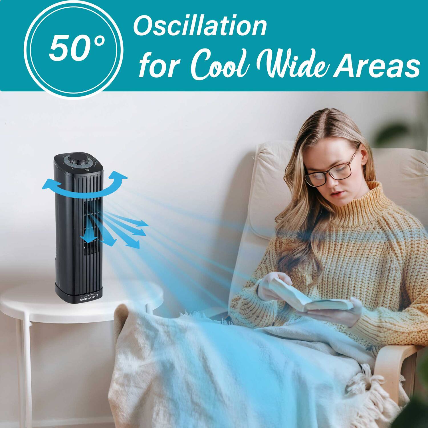 Oscillation 50° for Cool Wide Areas