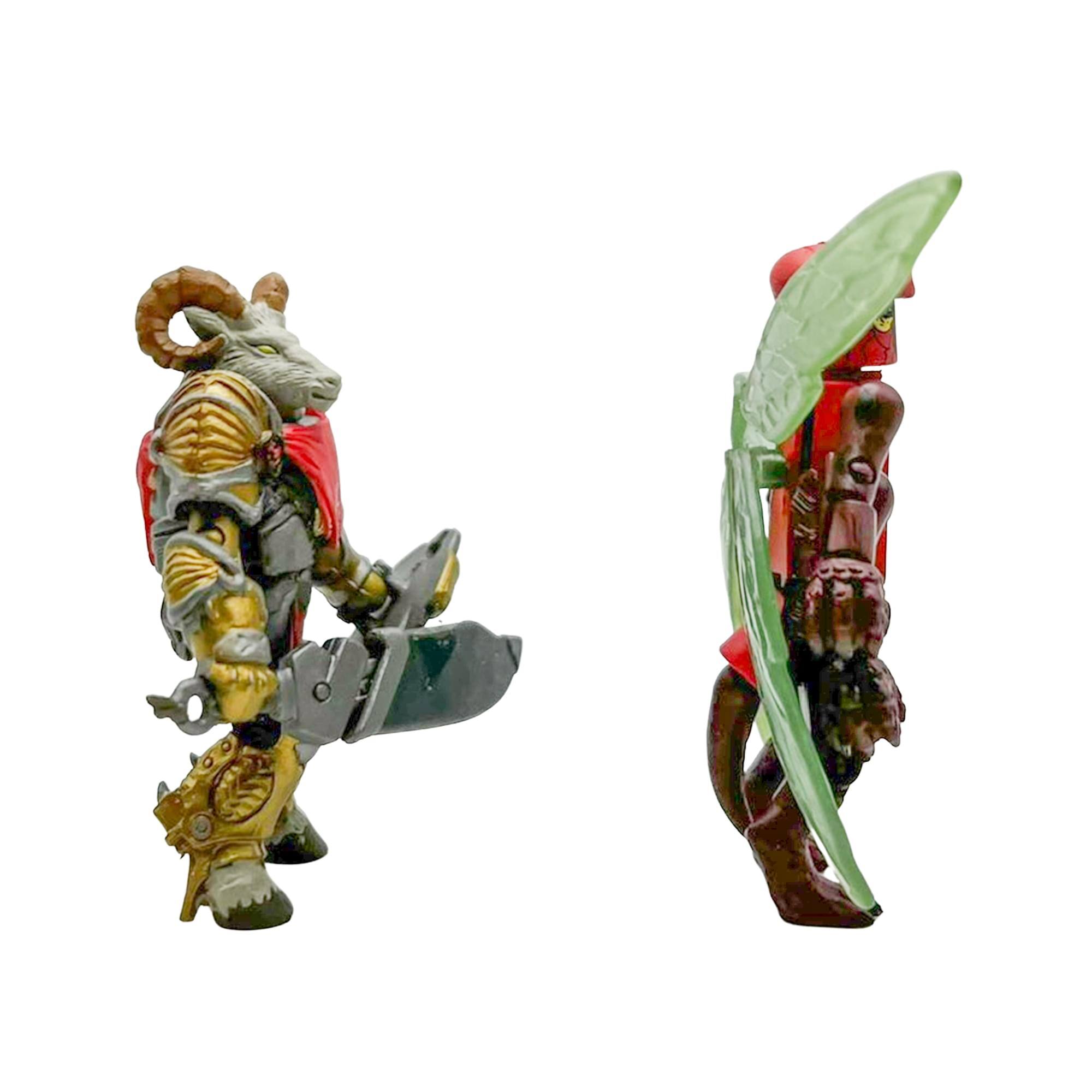 Alt View 10. Diamond Select Toys - Battle Beasts Exclusive Minimates 2 Pack - Vorin & Zik - Red.