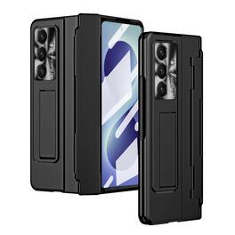 Dteck - Rugged Case for Samsung Galaxy Z Fold8 Ultra with Hinge Protection,Bulit in Screen Protector,Shockproof Hard PC Cover - Black