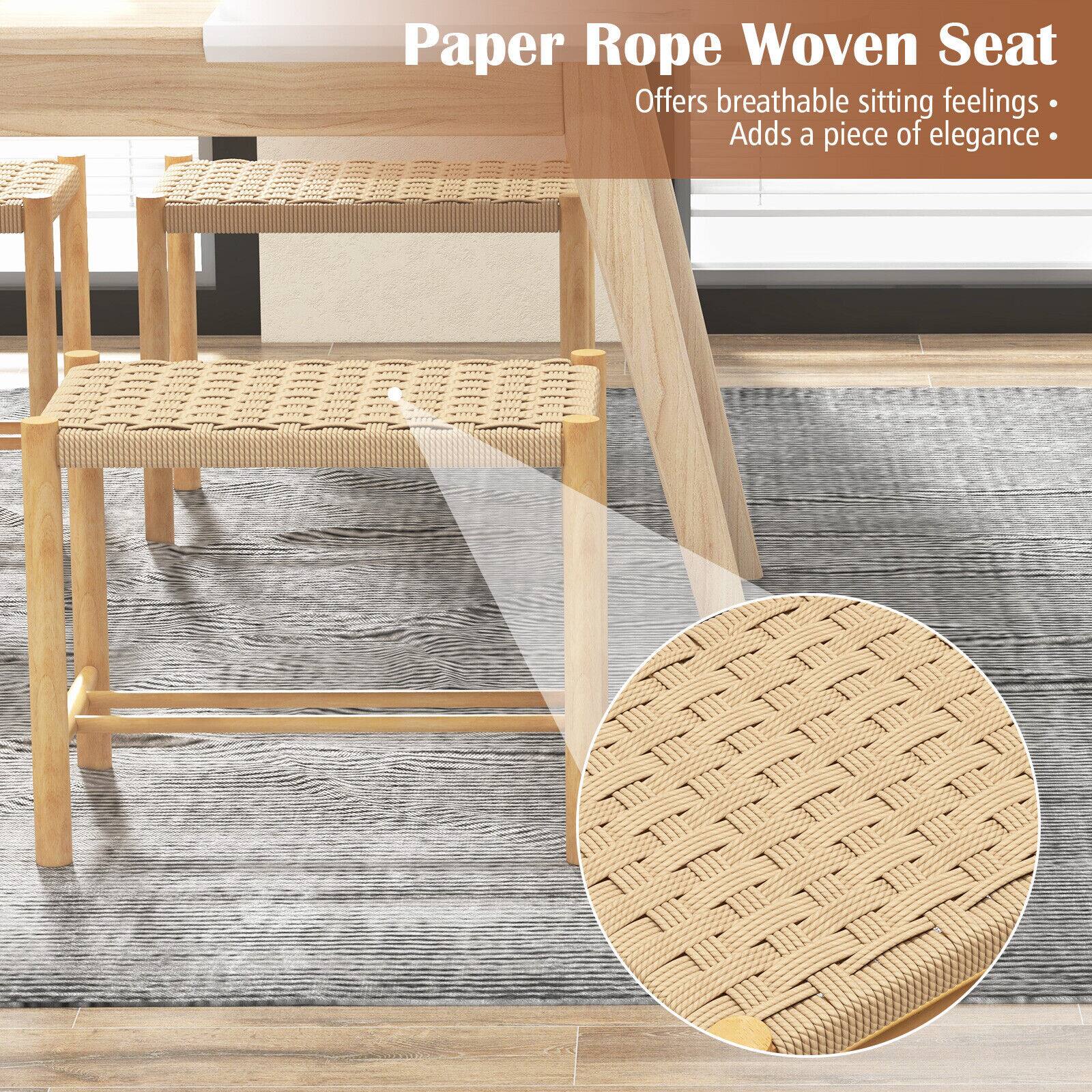 Paper Rope Woven Seat
Offers breathable sitting feelings
Adds a piece of elegance