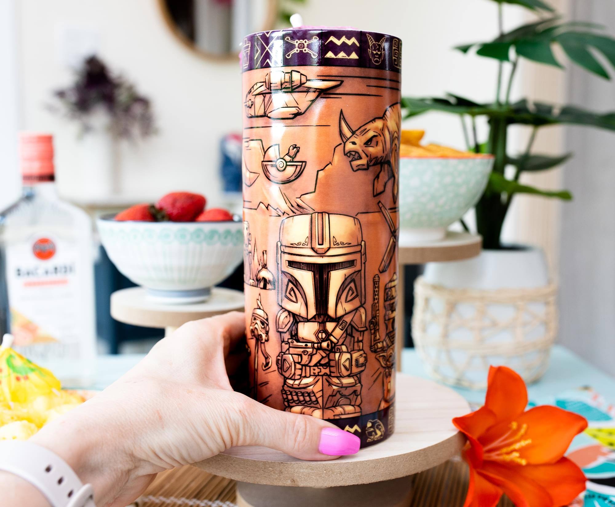 Alt View 2. Star Wars - Geeki Tikis Star Wars: The Mandalorian Season 1 Scenic Ceramic Mug | 24 Ounces - Brown.