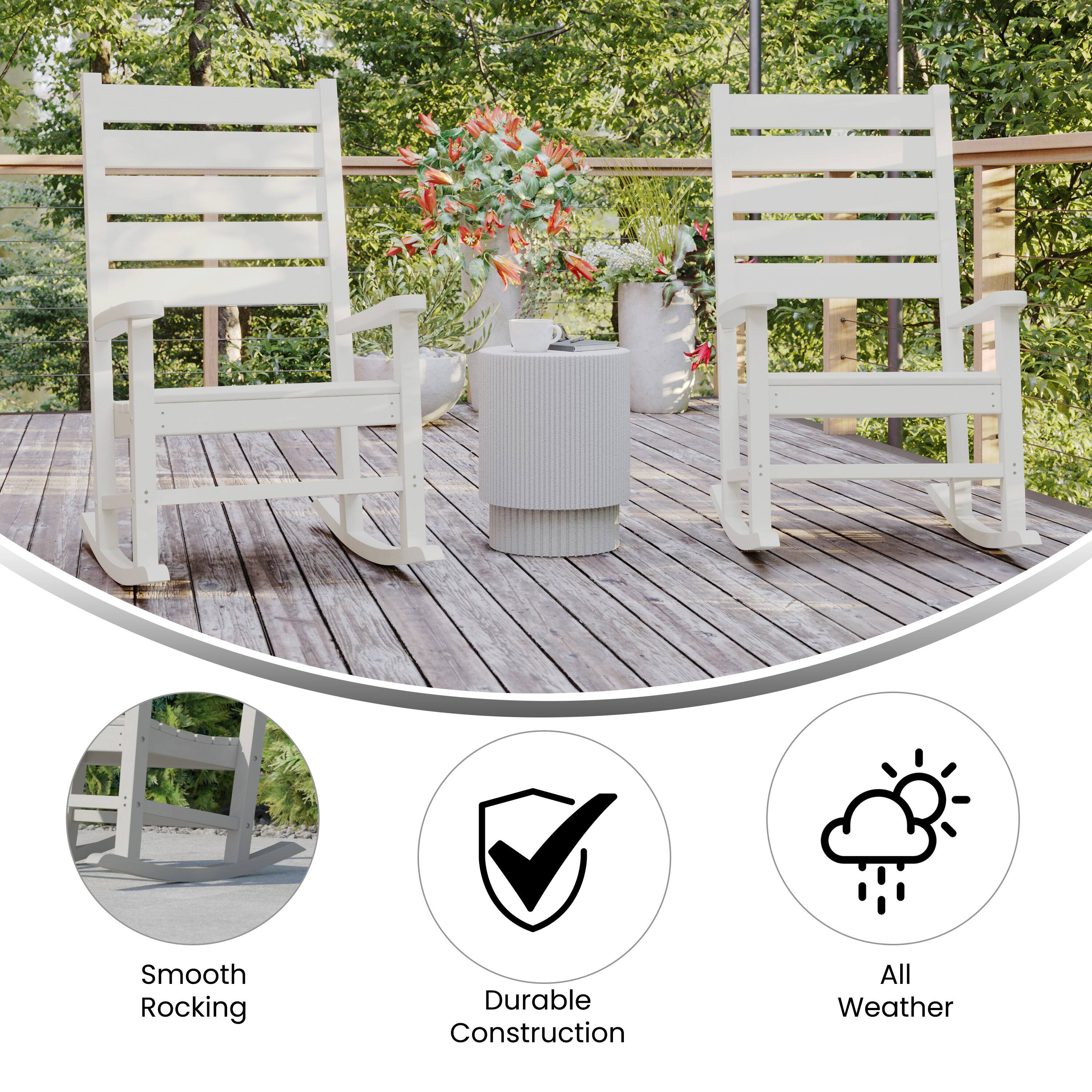 Smooth Rocking  
Durable Construction  
All Weather