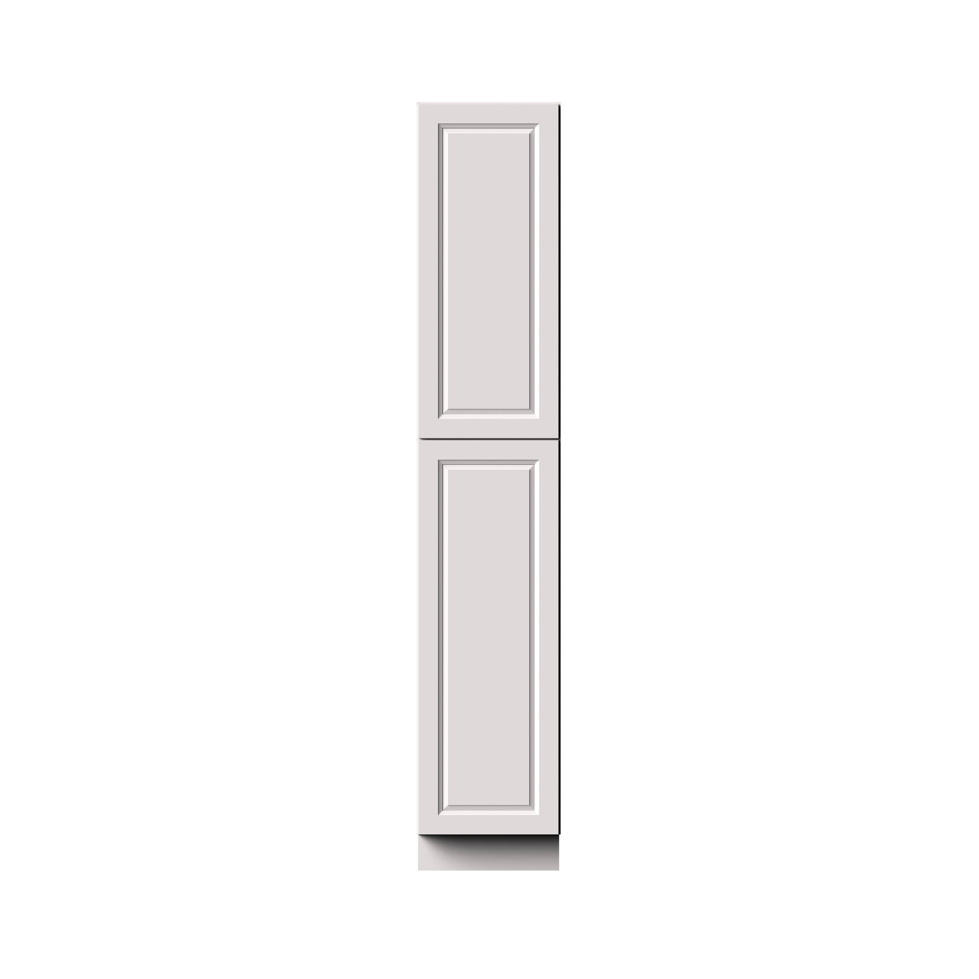 Alt View 1. Boyel Living - 18-in W x 96-in H x 27-in D Shaker RTA Kitchen Pantry Cabinet with Soft-Close Doors - Glacier White.