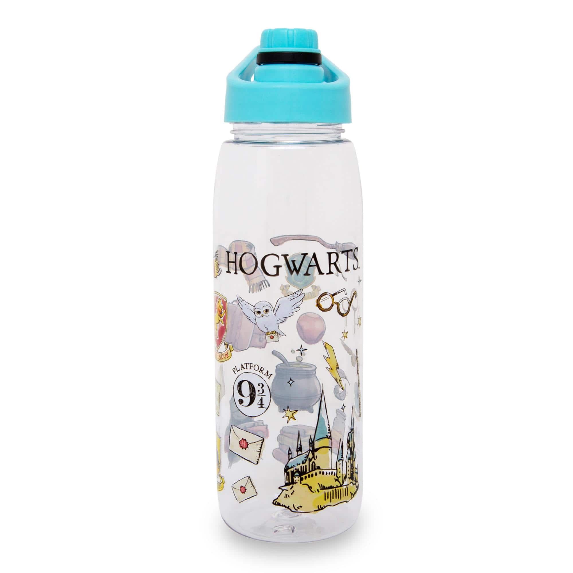 Silver Buffalo - Harry Potter Hogwarts Destination Plastic Water Bottle With Twist Spout | Holds 28 Ounces - Blue price history on PriceWatchPro