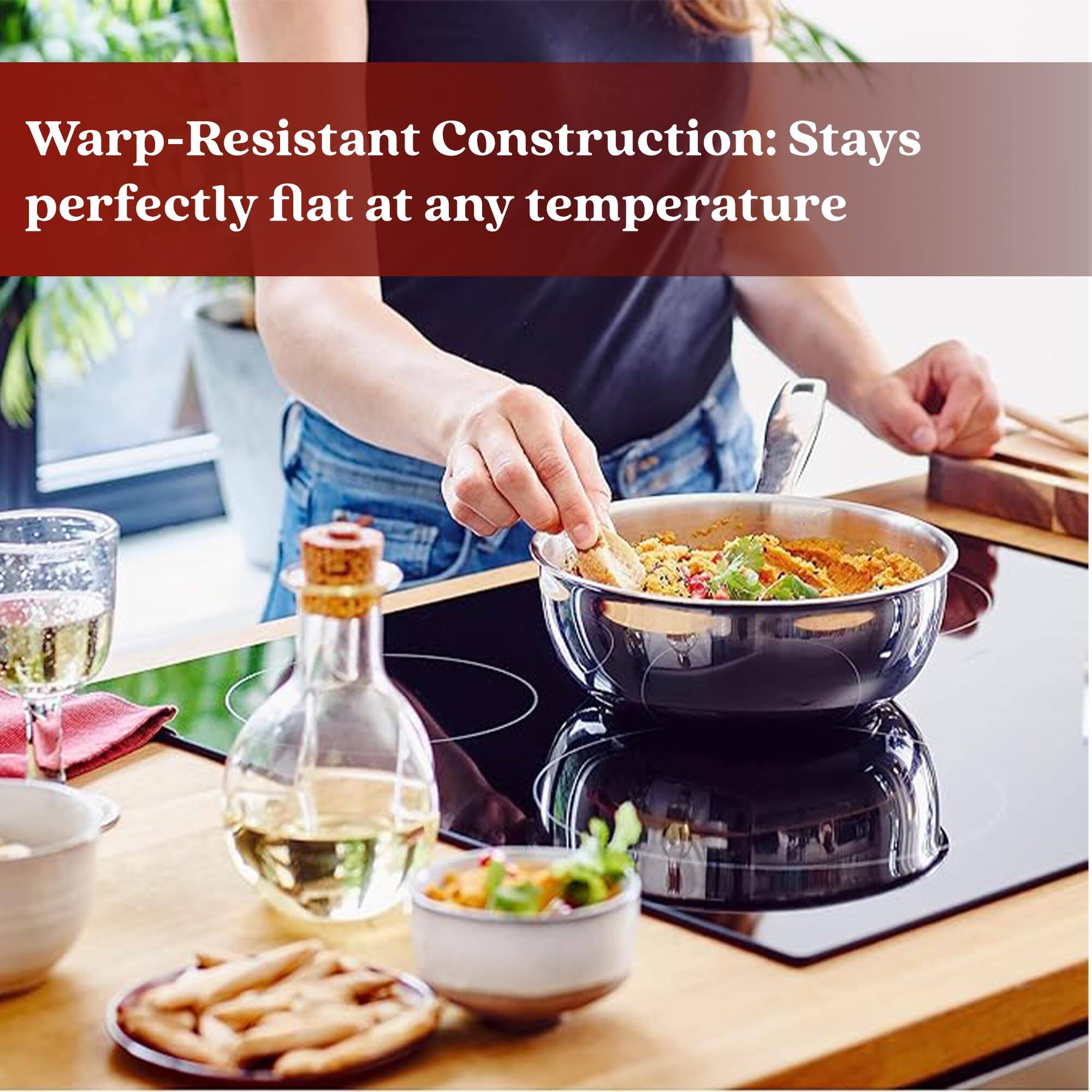 Warp-Resistant Construction: Stays perfectly flat at any temperature