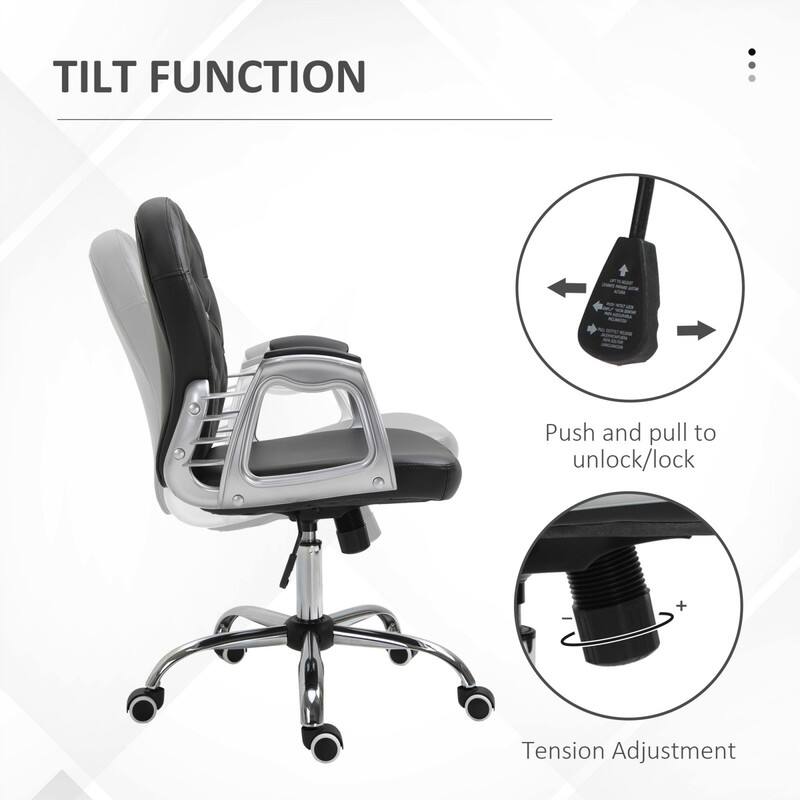 TILT FUNCTION

Push and pull to unlock/lock

Tension Adjustment